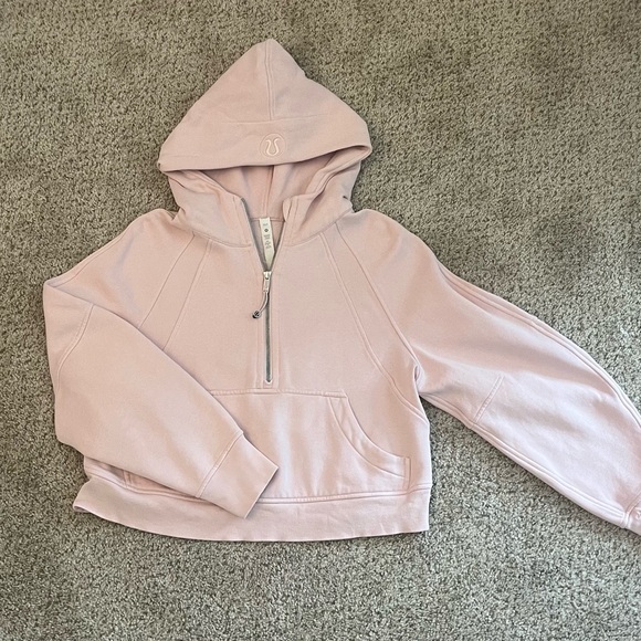 Lululemon Light Pink Scuba Hoodie Sweater - Picture 1 of 3
